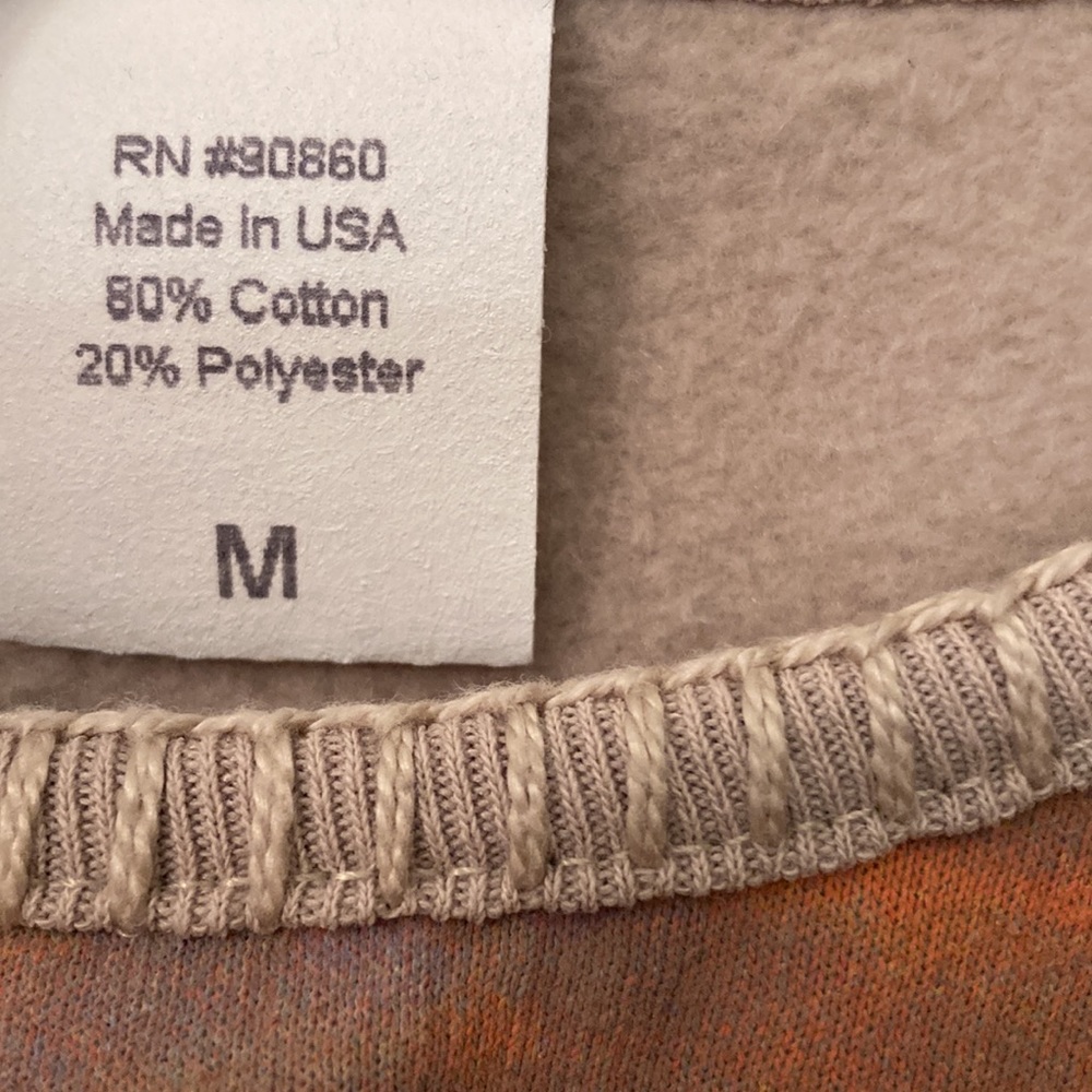Artisan Horses Sunset Print Sweatshirt in Tan and Orange - Picture 8 of 8
